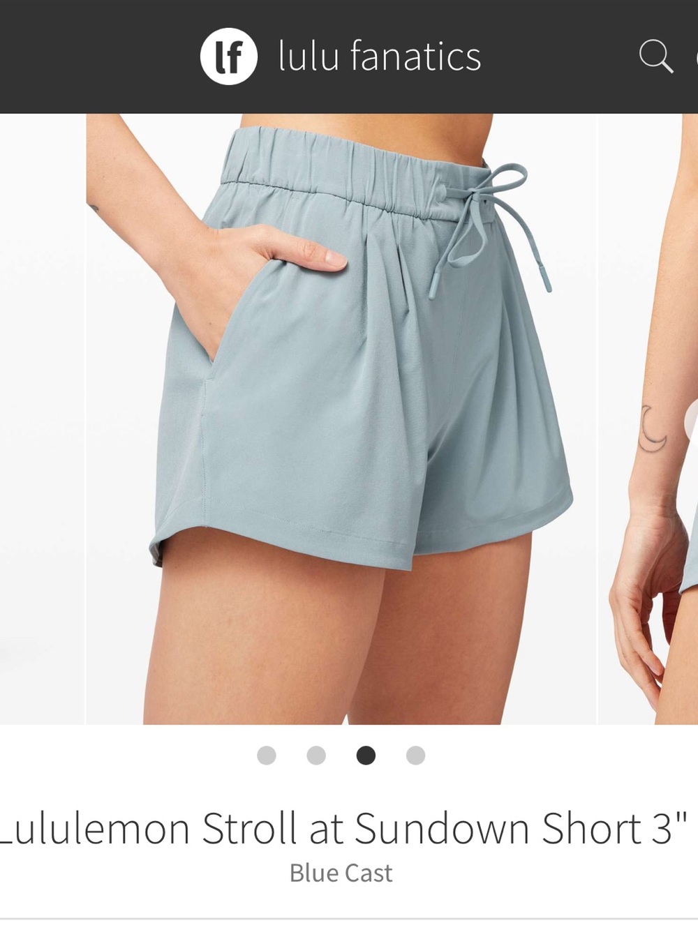 lululemon athletica 3" Shorts — Blue Cast